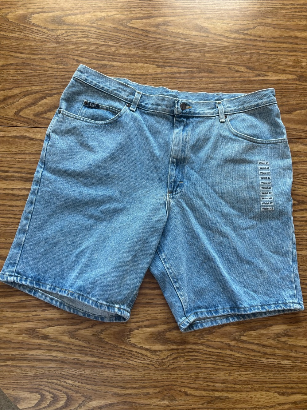 Lee Light Blue Denim Jean Shorts
